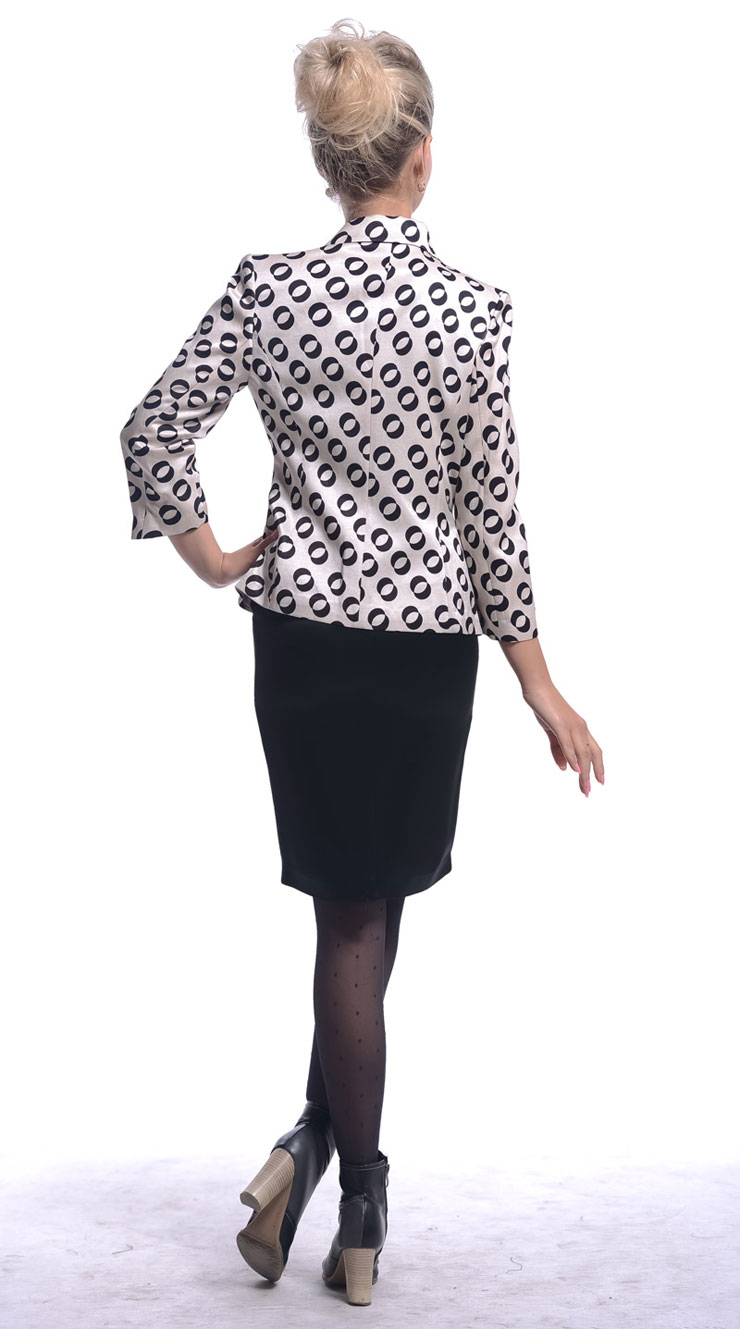 赛斯特女装 专柜正品 经典款西服外套 黑点 S 价