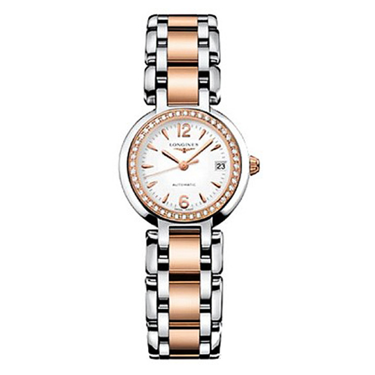 浪琴 LONGINES 心月系列自动机械女表圆形白