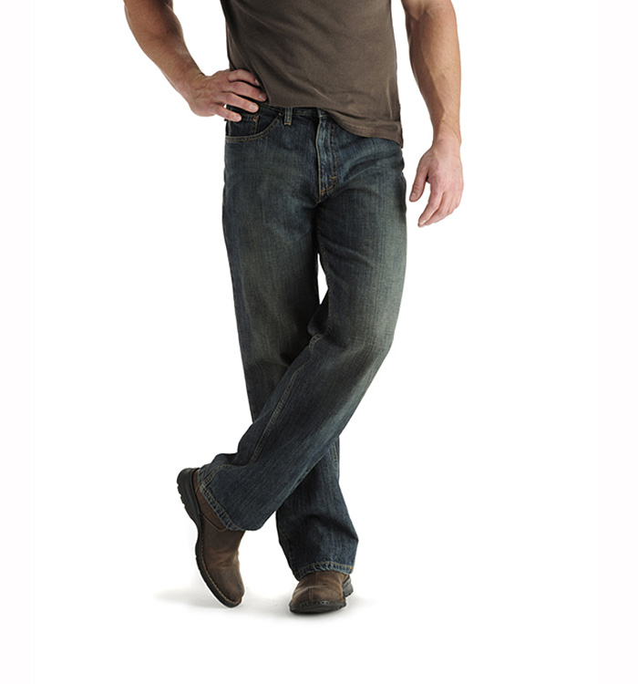 Lee 新款 男士高端宽松直筒牛仔裤 3色入 浅蓝