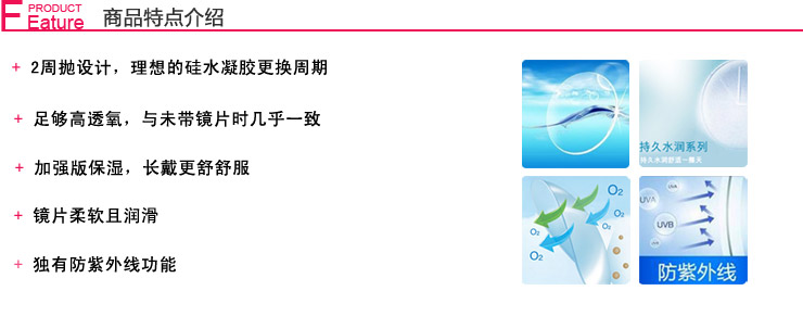 强生 亮眸 双周抛 隐形眼镜(原装进口)6片装(10