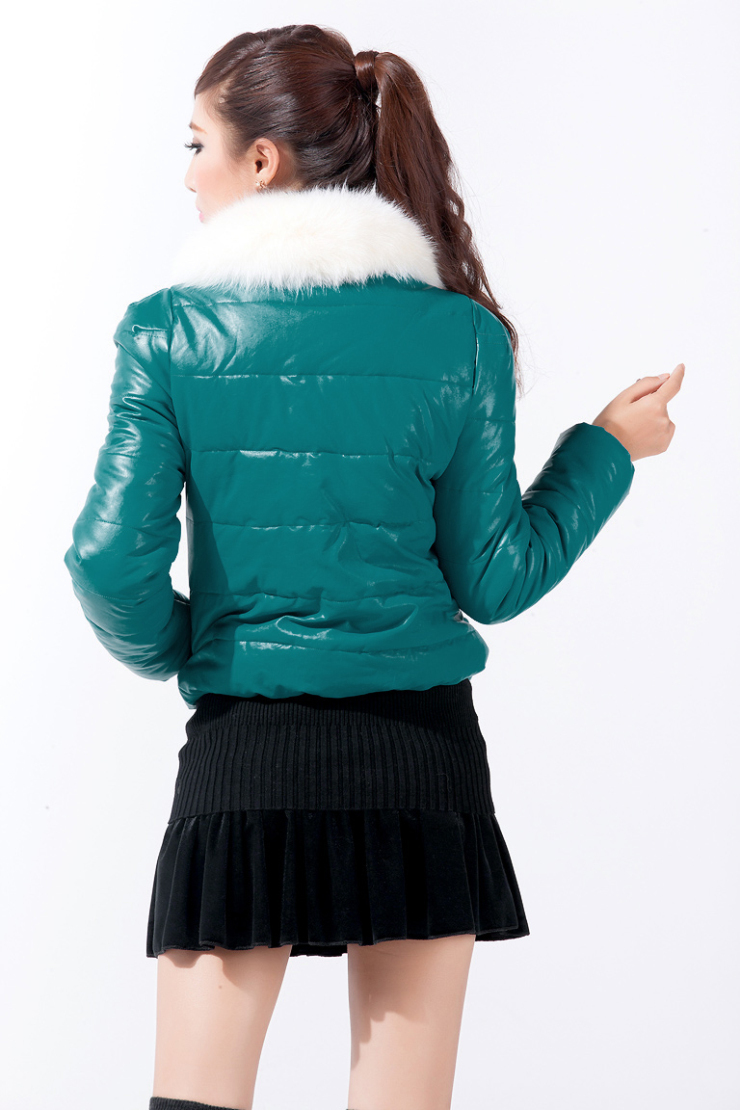 Simple Lady新款女装韩版时尚修身带毛领外套