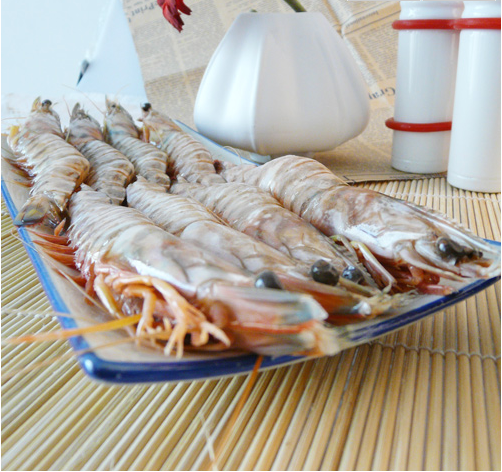 沱沱工社 东海野生竹节虾(8尾) 350g\/盒【仅限