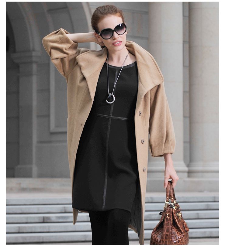 应大(Yingdak)特惠 秋冬女装大领修身腰带九分