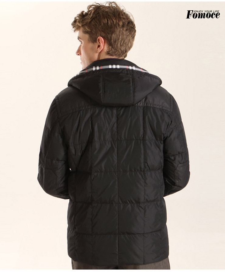 法曼斯 中老年男装 中老年羽绒服 男 短款 厚 冬