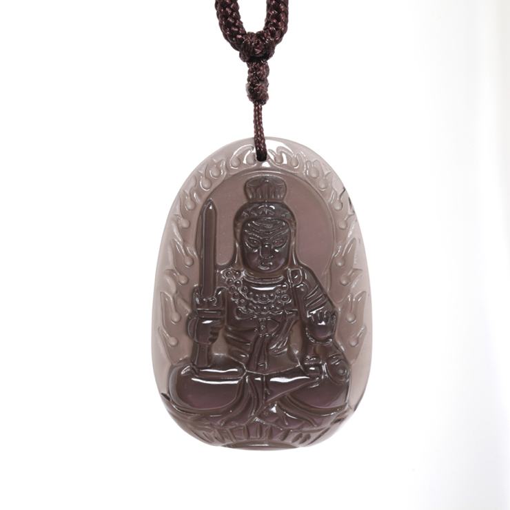 大促 锦灏 天然冰种彩虹眼黑曜石生肖守护神 八