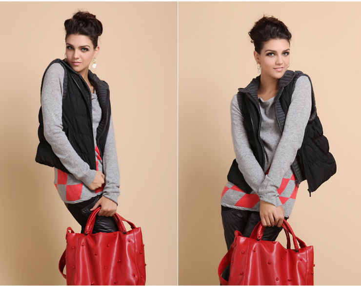 淼2012新品女装韩版大码胖MM秋冬羽绒<em>马甲</em>女