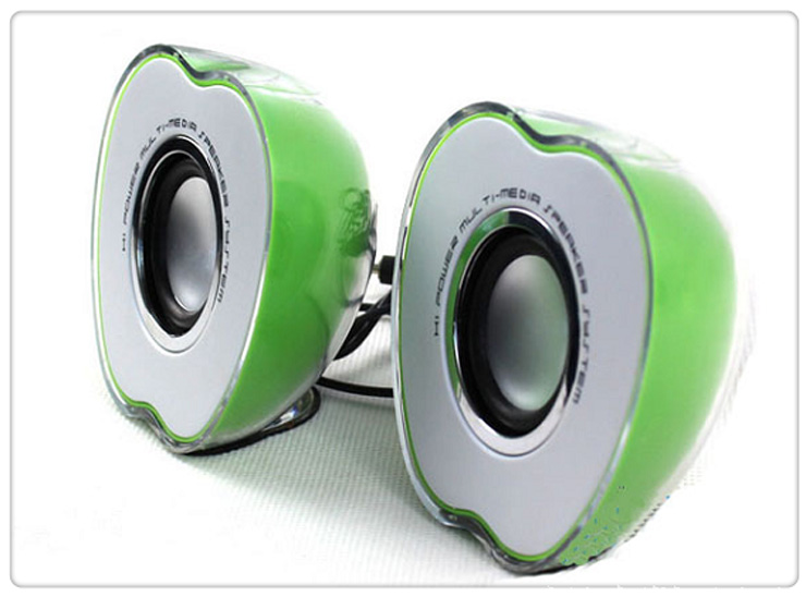 多媒体音箱迷你电脑小音响苹果形状电脑音箱U