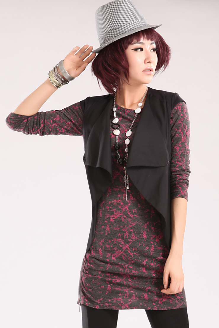 Ho<em></em>nru 2012春季新款<em>修身</em>短袖小西装<em>短马甲</em>女