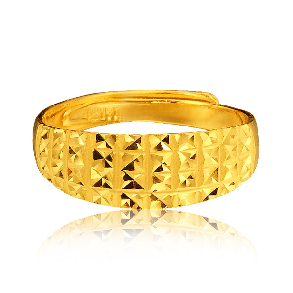 戴欧妮DiONLY 999千足黄金活口女士戒指 星光