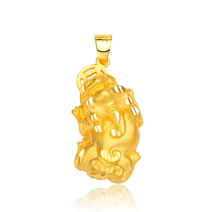 【宝施曼】999千足金黄金吊坠挂坠-貔貅女款项