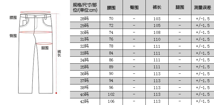 款直筒休闲裤子2104 深蓝 28码(2尺16)图片