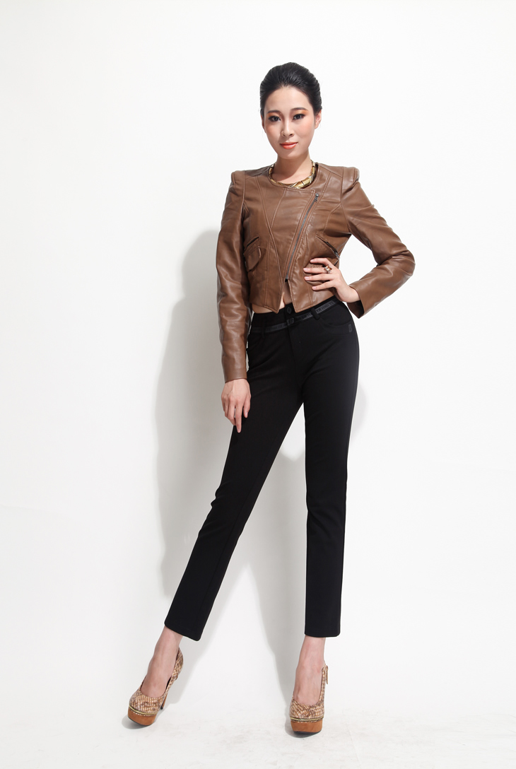 YERAD娅丽达女裤 2012秋款女裤 修身直筒长