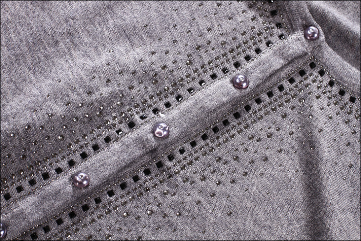 露西维特新款秋冬短薄女装针织<em>衫外套</em>长袖空调