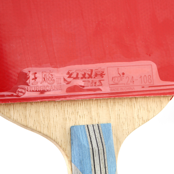 红双喜X系列六星级直拍双面反胶乒乓球拍DX