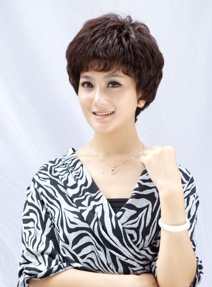 Bestung 佰丝堂<em>新款</em>中老年<em>女士</em>假发<em>短发</em> <em>女士</em>