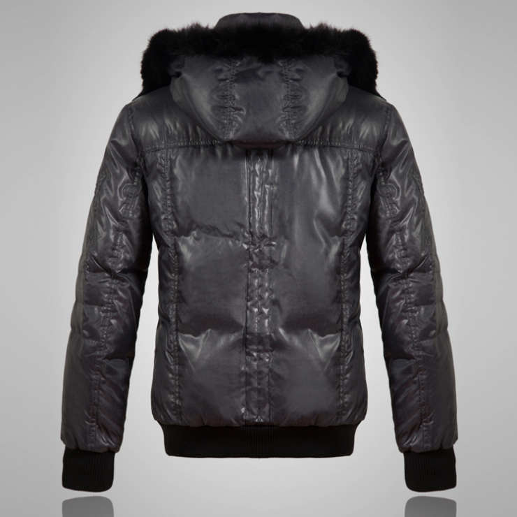 PEACEBIRD太平鸟男士羽绒服 带帽毛领韩版