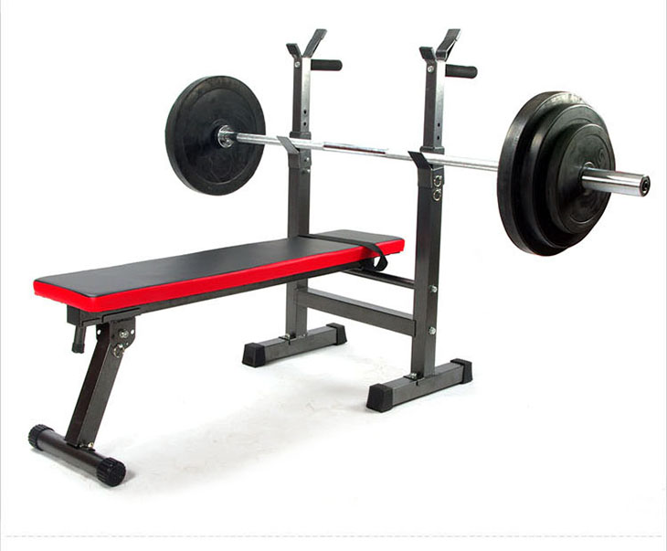 品健 简易举重床卧推架杠铃架40\/60\/80\/100kg