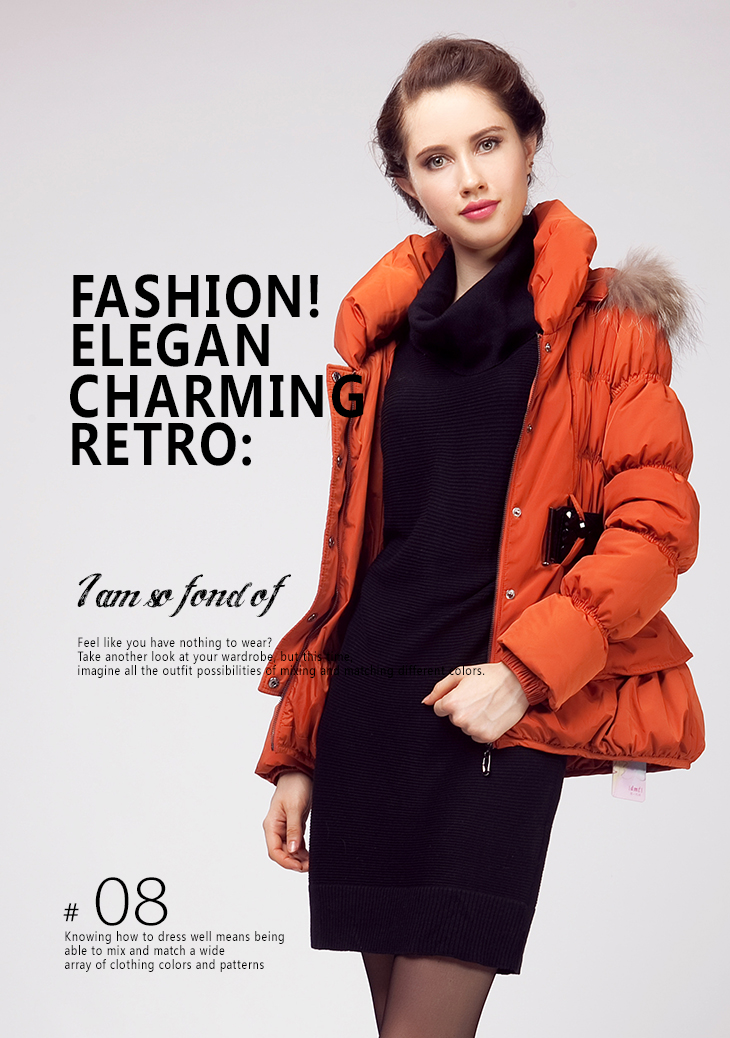 德玛纳 [dmé]2012冬季新款韩版大码OL女装毛