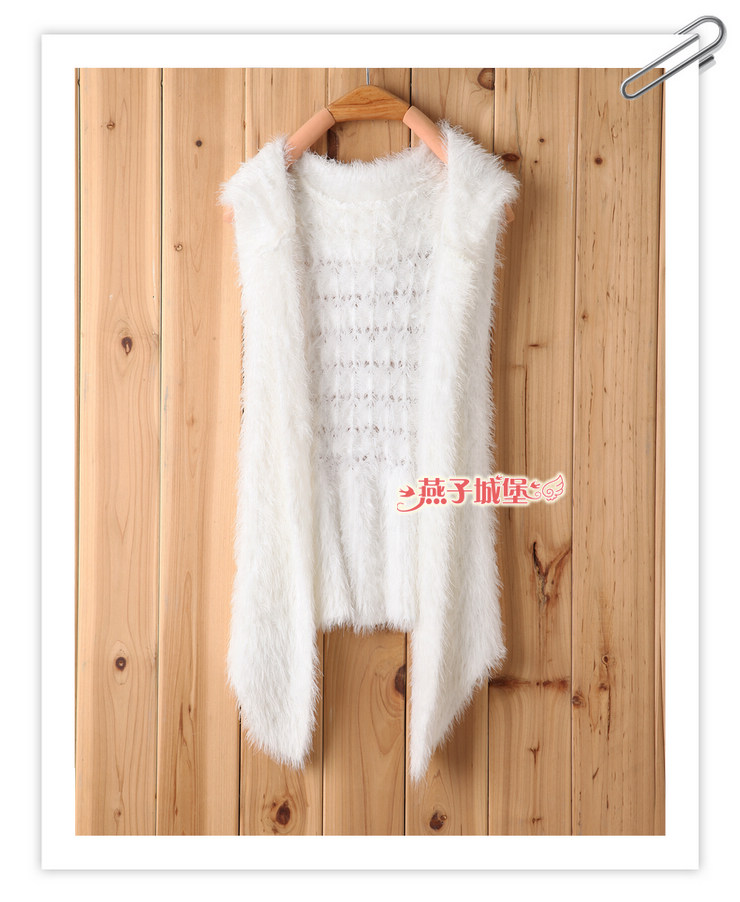 燕子城堡 2012新品<em>女装</em> <em>韩版</em>秋冬时尚毛毛<em>马甲</em>