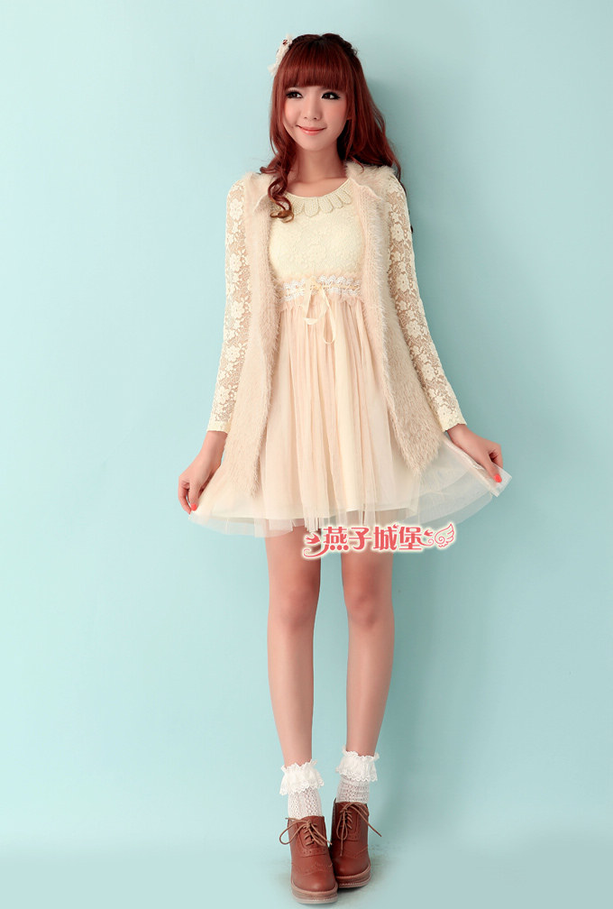 燕子城堡 2012新品<em>女装</em> <em>韩版</em>秋冬时尚毛毛<em>马甲</em>