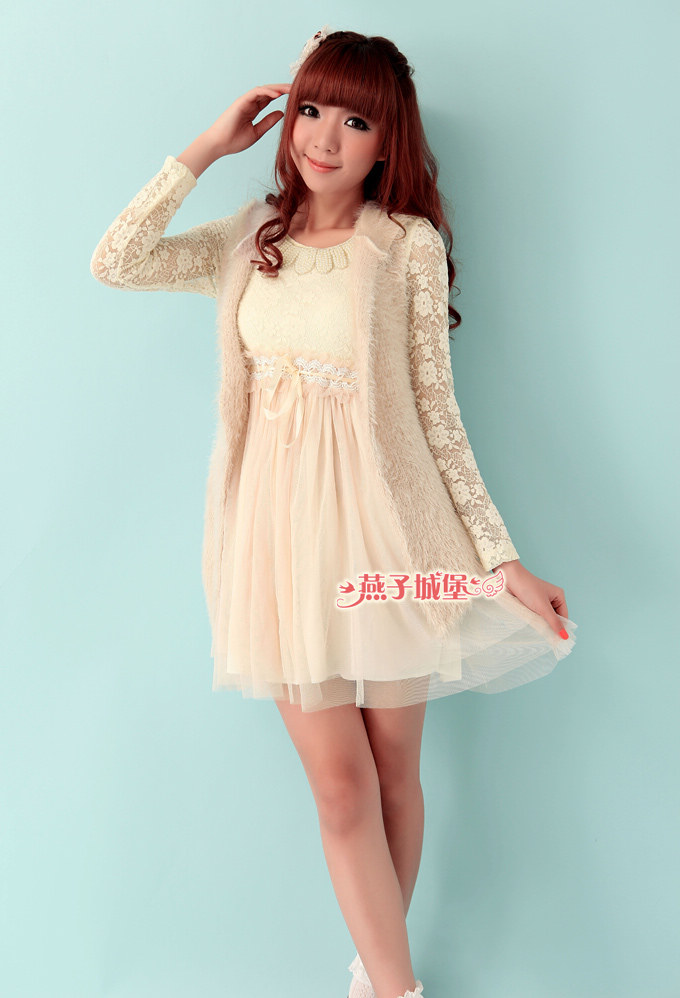 燕子城堡 2012新品<em>女装</em> <em>韩版</em>秋冬时尚毛毛<em>马甲</em>