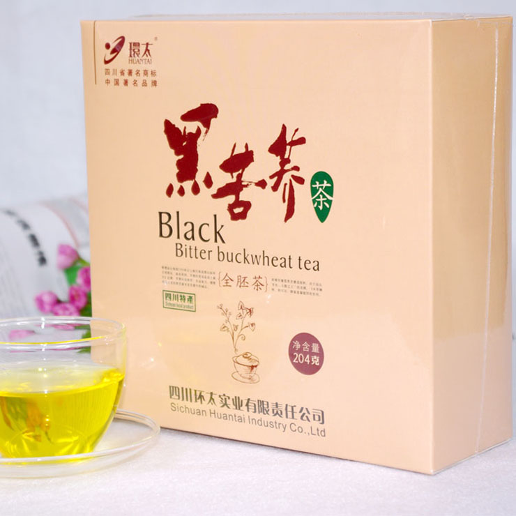 环太全胚黑苦荞茶204克盒装 价格\/环太全胚黑