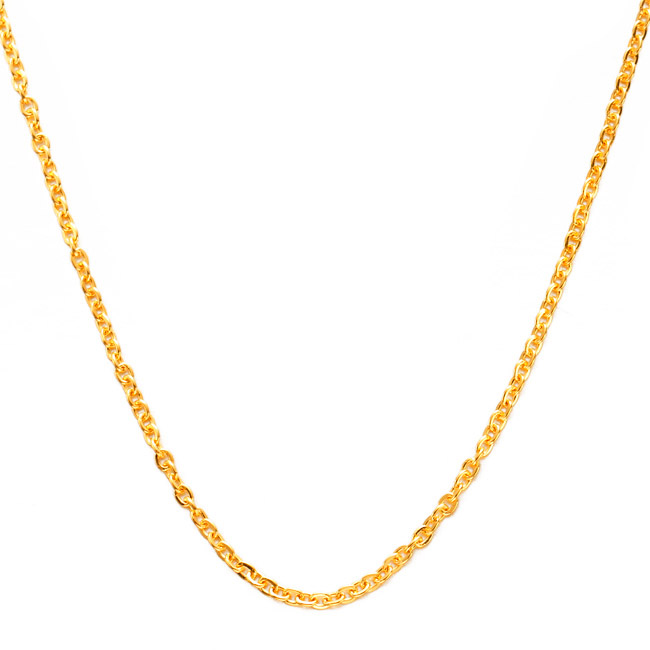 【钻石快线】十字链千足黄金项链 女士黄金项