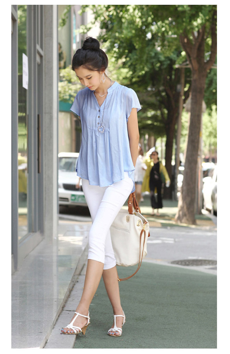 君子惜 韩版新款 2012秋装大码七分裤 女 弹力