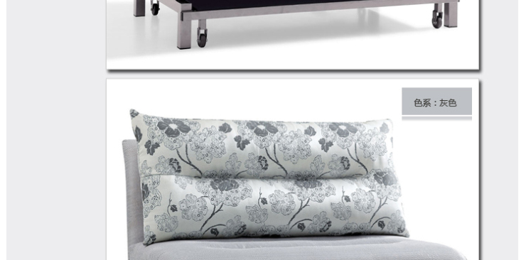 家家尚品 多功能沙发床 可折叠布艺沙发 现代简