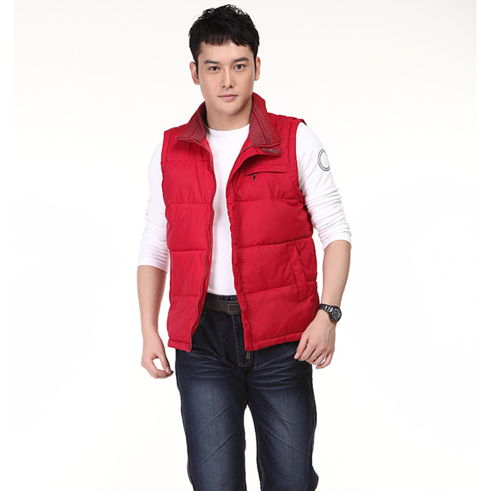 梦思慧男士<em>羽绒棉</em>户外时尚<em>马甲</em>608<em>红色</em> <em>红色</em> 