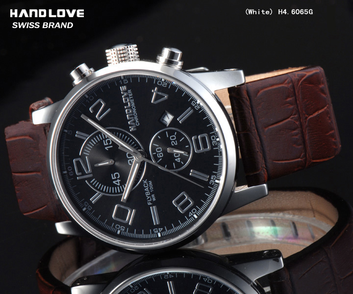 汉爱 handlove 5针计时手表男士手表 H4.6065G