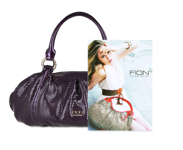 菲安妮FION流光奢华蛇纹女包VCM\/PUR\/02A