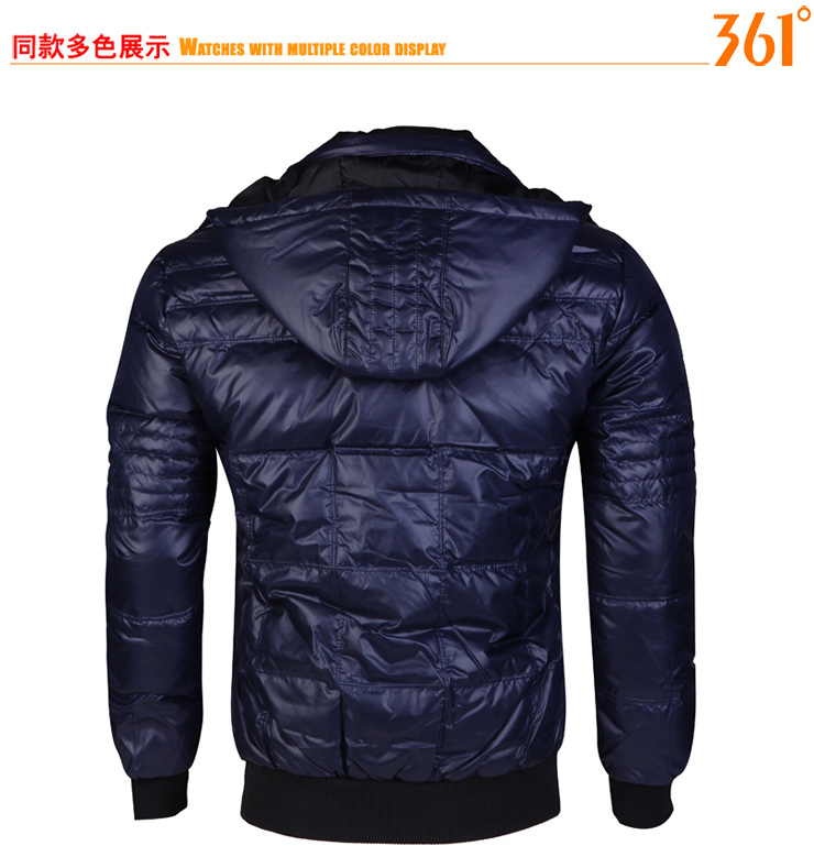 361° 361度 羽绒夹克 男式运动服 长袖 上衣 户