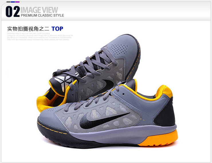 Nike 男 科比系列ZOOM缓震高耐磨鞋底热熔稳