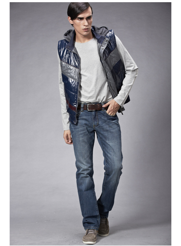 爱登堡男装 立领无袖男士时尚休闲夹克 15DE