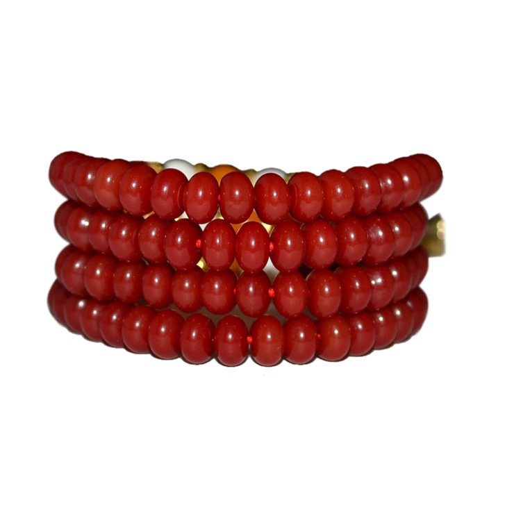 木叶岛 龙年本命年项链手链 红菩提根108颗佛