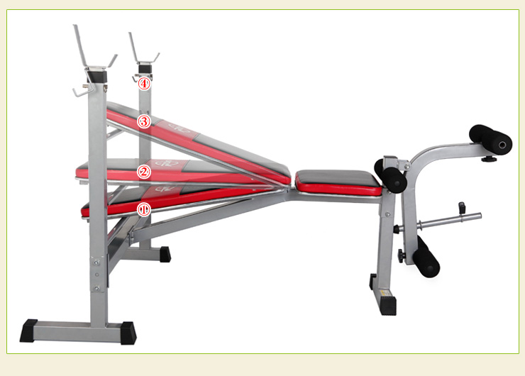 力动多功能举重床卧推架杠铃架GM8430哑铃椅