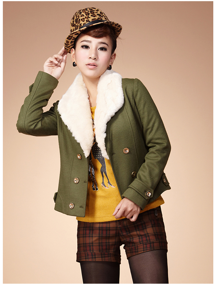 衣香丽影女装 2012秋冬装新款 韩版欧美大兔毛