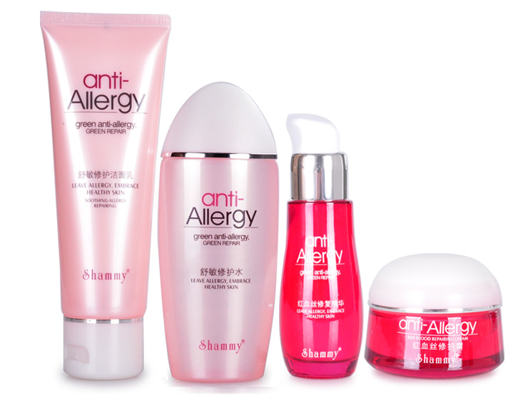 柏氏PAT'S 雪妃去红血丝舒敏补水四件套(舒敏