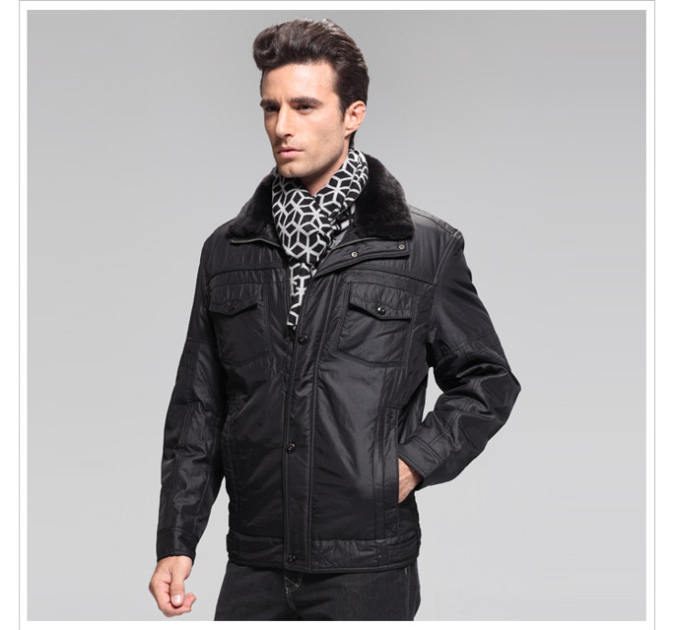 七匹狼Septwolves棉衣男士捍冬棉服冬装外套休