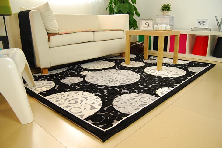 富居FOOJO 立体雕花地毯 新娘系列地垫150*230cm    002wd-qc 爱的共鸣