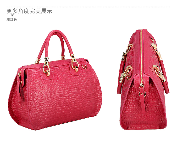 2012秋冬新款 韩版时尚手提包斜挎包两用包8