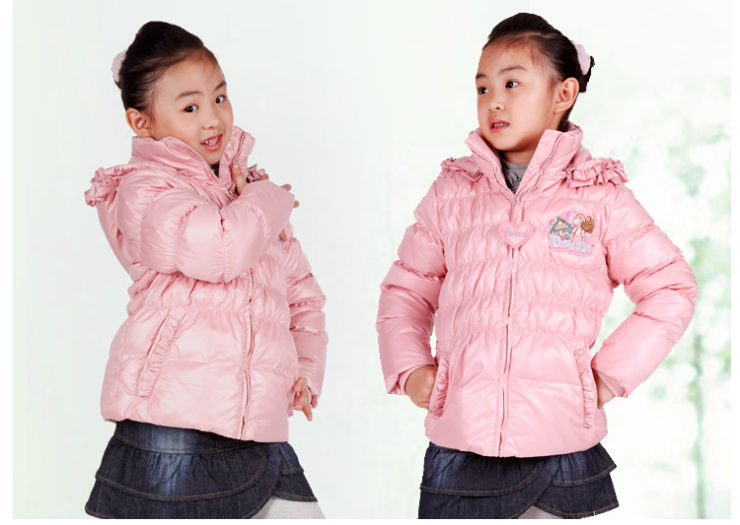 大力水手(POPEYE)童装 儿童羽绒服 女童羽绒