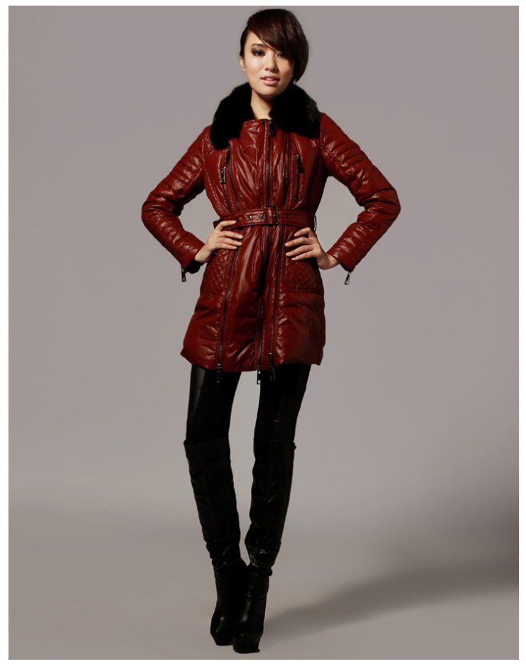 金羽杰JOSSYJO 2012冬季新款 狐狸毛领 女士