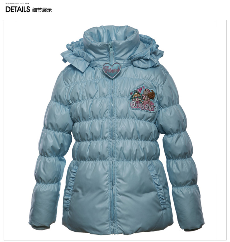 大力水手(POPEYE)童装 儿童羽绒服 女童羽绒