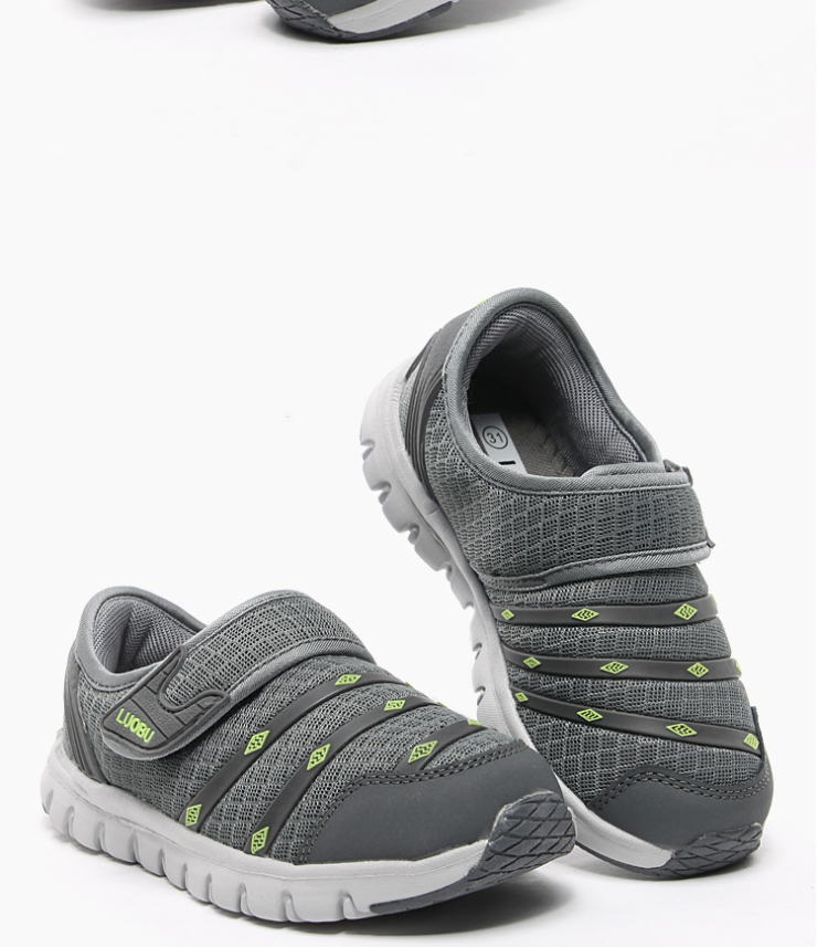 骆步(LUOBU)大童鞋男童鞋女童运动鞋网布休闲