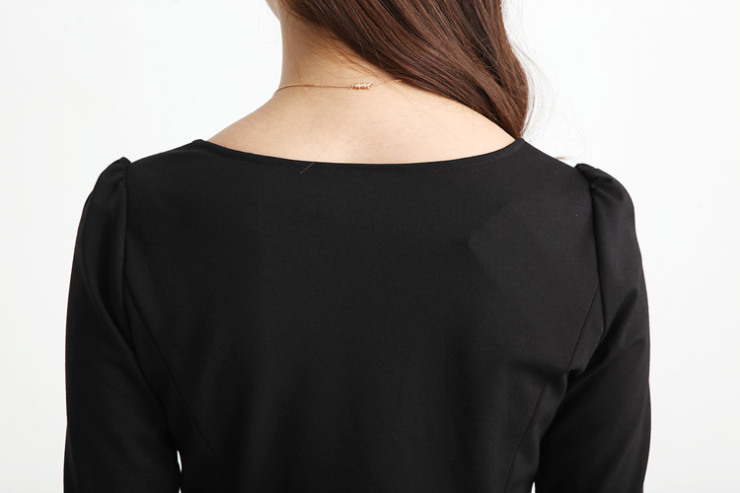 三彩品质女装 2012专柜同步款秋装 长袖连衣裙