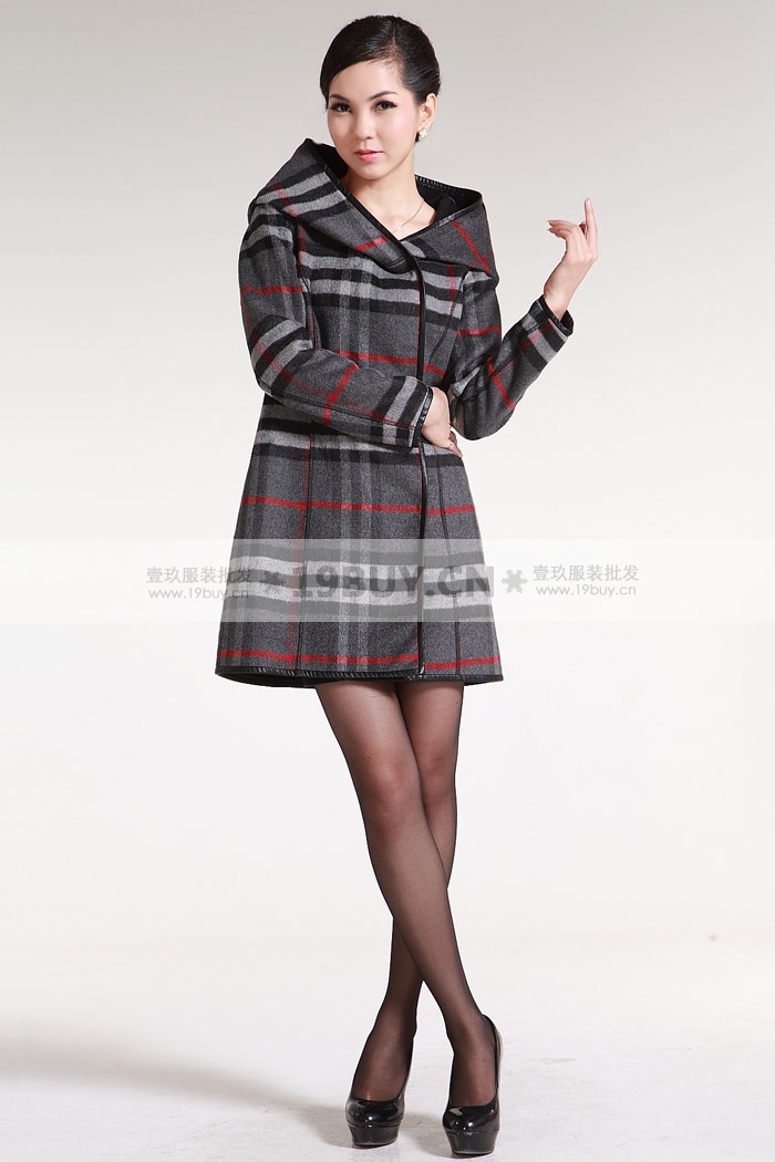 ONEBUYE 超大舒适温暖连衣帽隐形暗扣设计仿