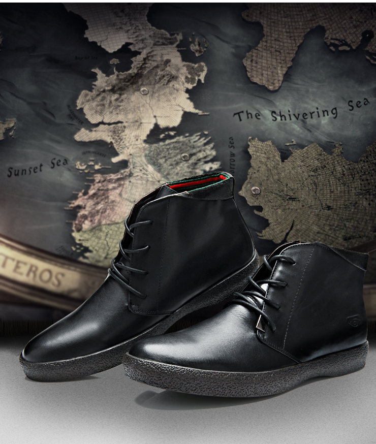 银鼎目(ydeye) 靴子 日常休闲头层牛皮高帮男鞋