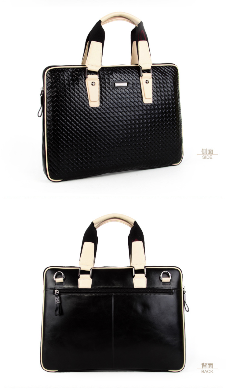 嬉皮氏 cipisi男士菱格时尚休闲手提单肩斜挎包